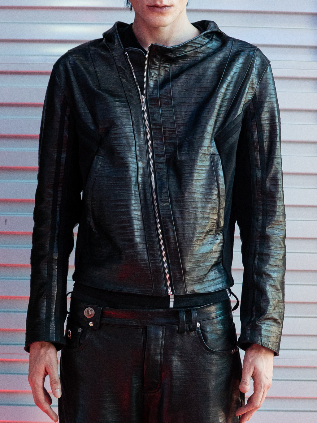 "VYPR" GOAT LEATHER JACKET