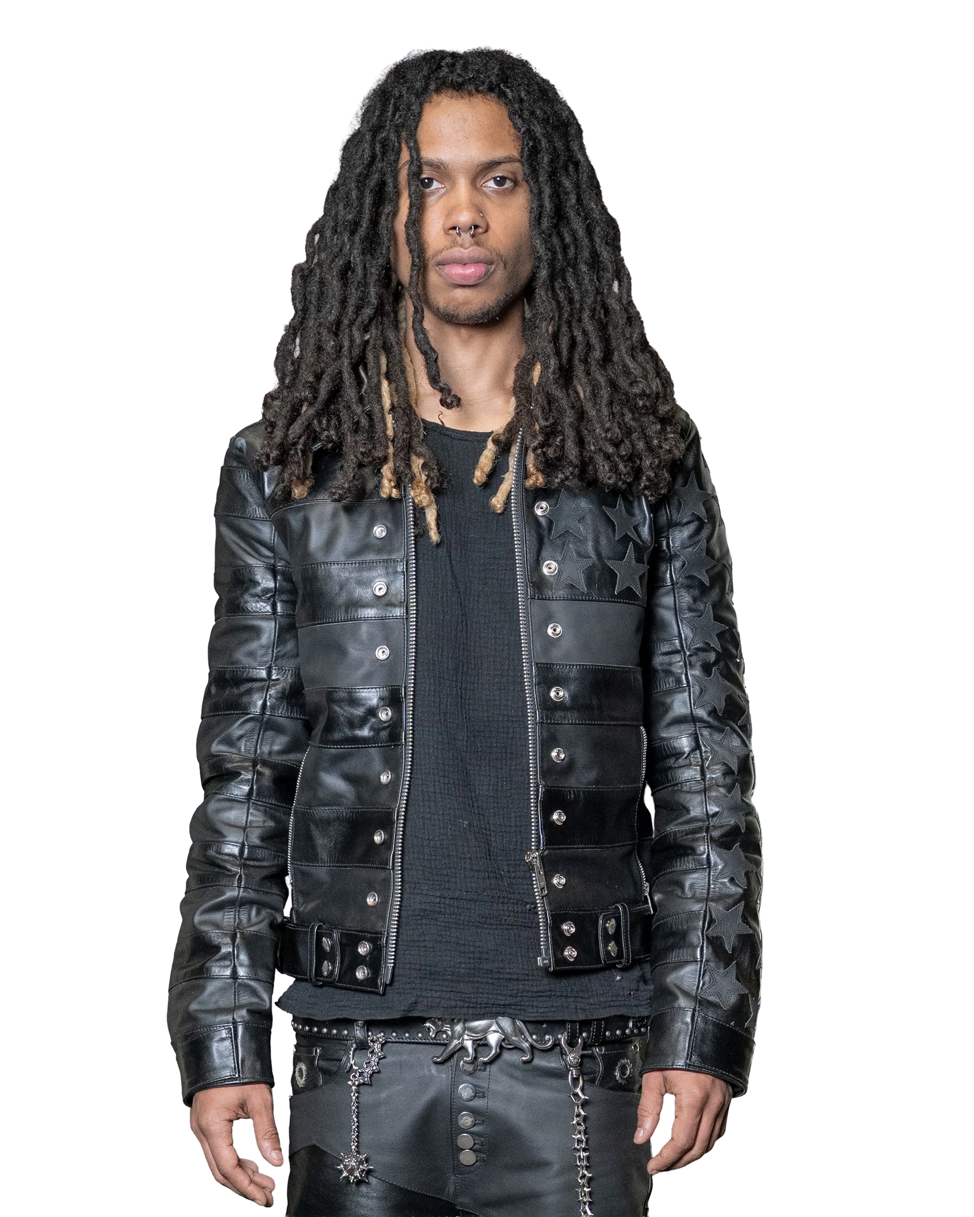 BLKAMERIKA LEATHER MOTO JACKET